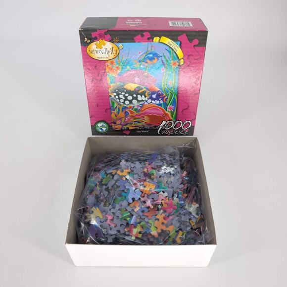 Serendipity Puzzle Co. Sea Watch by Bob Rouse 1000 Piece Jigsaw Puzzle - GUC - Picture 9 of 10